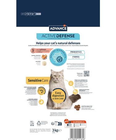 Advance Sterilized Salmon Sterilized Cat Food 3 kg Current Sk Sent. - Buy Online on GoSupps.com