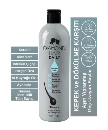 DIAMOND HAIR 2 Pieces Daimond Hair Sensitive Shampoo Conditioner Mask - Buy Online on GoSupps.com
