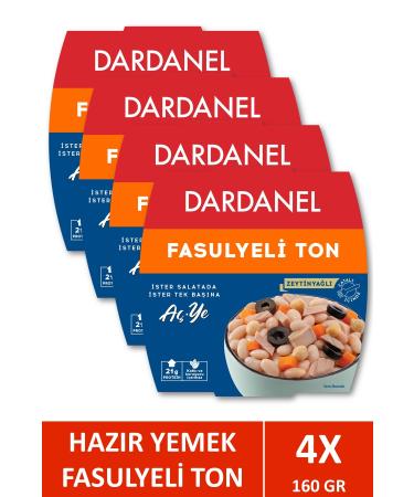 Dardanel Open Eat Bean Tuna 160 gr X 4 Pieces