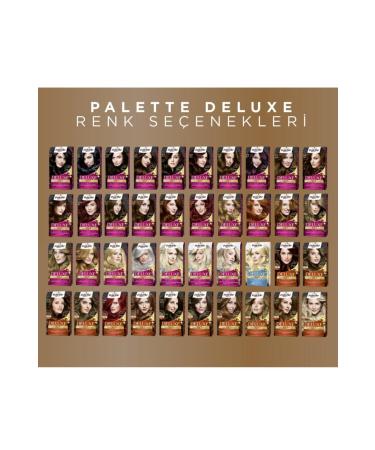 Palette Deluxe Hair Dye 7-554 Golden Caramel X 3 Pieces + Hair Opening Comb - Buy Online on GoSupps.com