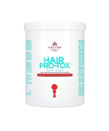 Kallos Cosmetics Hair Pro-tox 1000ml Hair Care Mask Containing Keratin Collagen and Hyaluronic Acid