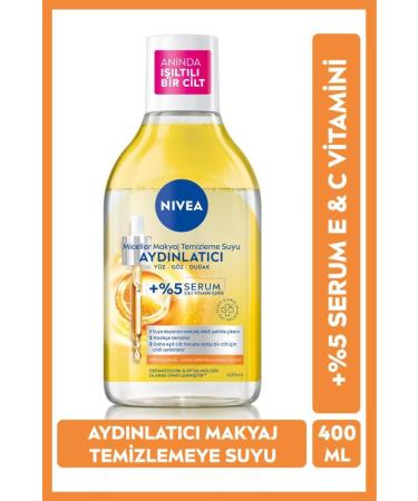 NIVEA Gently Cleansing Refreshing and Brightening Makeup Remover Water for Skin-400ml eleg.2000