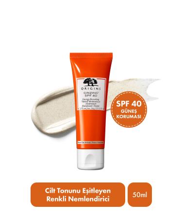 Origins Ginzing Spf 40 Revitalizing and Brightening Tinted Moisturizer with Caffeine 50 ml