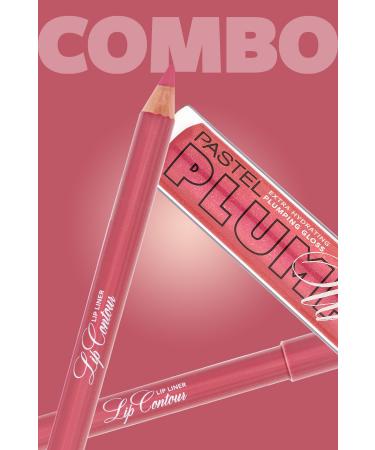 Pastel PROFASHION PLUMPING GLOSS 206 + PASTEL LIP CONTOUR LIP LINER 51 - Buy Online on GoSupps.com