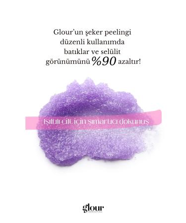 GLOUR Blackberry & Lavender Sugar Scrub 250 ml / Renewing and Moisturizing Natural Body Peeling - Buy Online on GoSupps.com