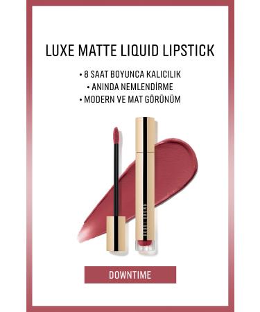 Bobbi Brown Instant Moisturizing Permanent Liquid Matte Lipstick That Does not Lose Its Color - Downtime - 6ml