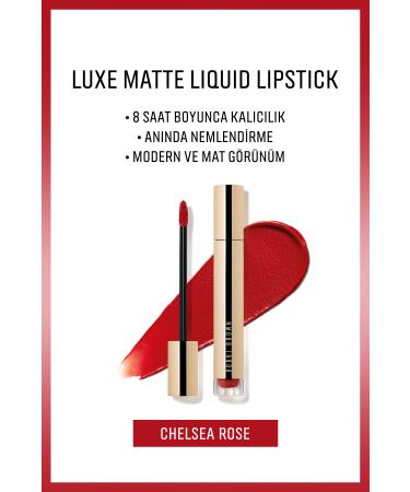Bobbi Brown Soft Finish and Instant Moisture Skin Care Liquid Matte Lipstick - Chelsea Rose - 6ml