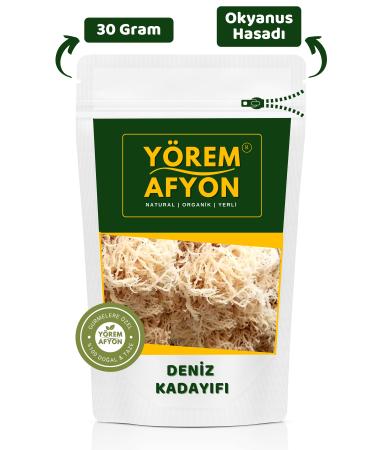 G l ehre Y rem Afyon Tropical Ocean Harvest Shredded Seaweed Irish Moss Sea Moss | 30Gr.