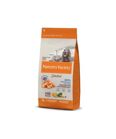 NATURES VARIETY Nature's Variety Dog No Selected Med/max Adult Norw Salmon 2kg