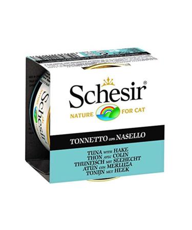 Schesir C190 Jelly Tuna and Hake Fish Canned Cat Food 85 gr
