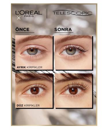 L'Oreal Paris Telescopic Black Long-Looking Mascara - Buy Online on GoSupps.com