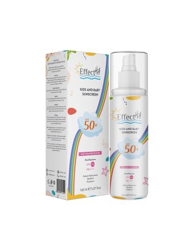 EffectHA Kids & Baby Sunscreen Organic Filter Kids and Baby Sunscreen Cream Spf50 - Buy Online on GoSupps.com