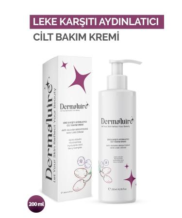 Dermaluire Anti-Blemish Brightening Skin Care Cream 200ml (Alpha Arbutin Niacinamide Hyaluronic Acid) - Buy Online on GoSupps.com