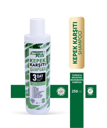 Softto Plus Anti-Dandruff Super Purifying Sulfate-Free Paraben-Free Shampoo for Dandruff-Prone Hair 250 Ml