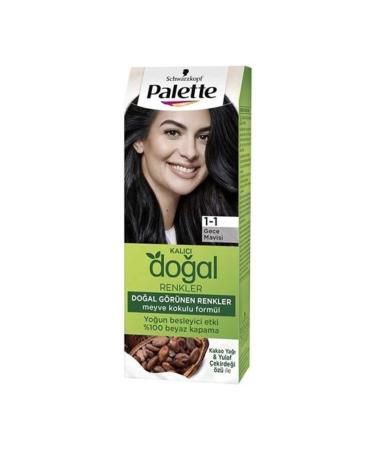 Palette Palette Natural Colors Hair Dye 1-1 Midnight Blue