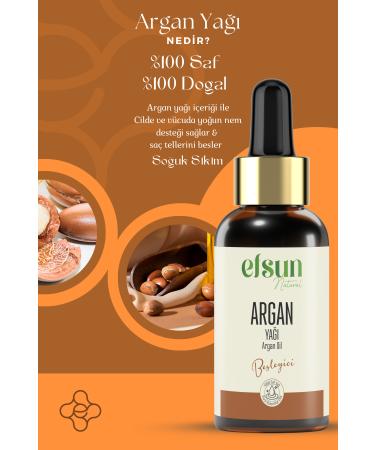 Efsun Natural Argan Oil 0 Pure and Natural Cold Pressed 30 ml - Buy Online on GoSupps.com