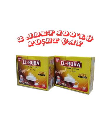 Hepyek EL-RUHA Cup Tea Bag 100 pieces Economic Package x2 pieces (200 pieces)