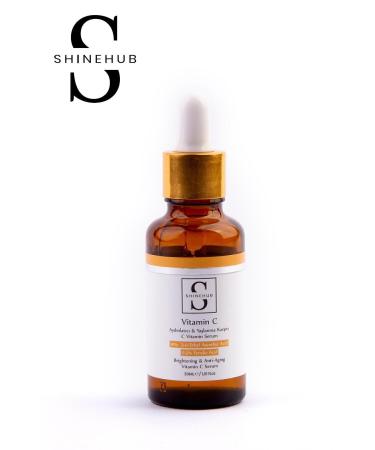 SHINEHUB Vitamin C Serum Brightening & Anti-Aging & Antioxidant 10% Vitamin C 0.5% Ferulic Acid Evit - Buy Online on GoSupps.com