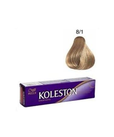 Wella Koleston Tube Hair Dye 8/1 Light Ash Blonde