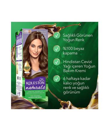 Wella Koleston Naturals Hair Dye 6/1 Fascinating Brown - Buy Online on GoSupps.com