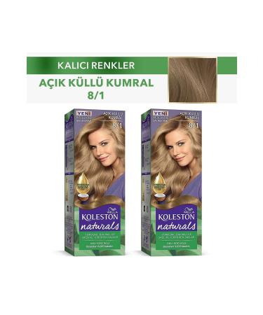 Wella Koleston Nat. Hair Dye 8/1 Light Ash Blonde X 2 Pieces