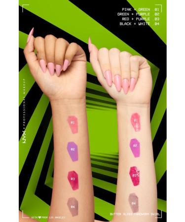 NYX Professional Makeup Beetlejuice Special Collection Lip Gloss - 01 Pink + Green - Buy Online on GoSupps.com