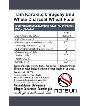 NORA FLOUR Whole Wheat Flour 1 Kg 4 Pieces - Buy Online on GoSupps.com