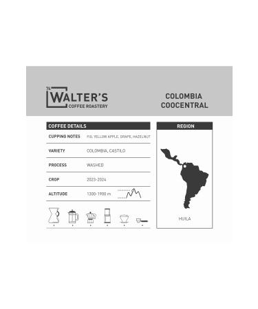 Walter's Coffee Roaster COLOMBIA - COOCENTRAL - 250GR X 3 - Buy Online on GoSupps.com