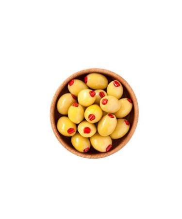 Teksen Pepper Stuffed Green Olives Campet Jar-900G