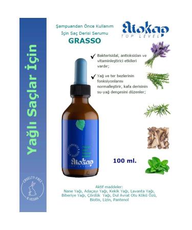 Eliokap Grasso- Hair Serum with Natural Active Ingredients for Oily Scalp 100 Ml.