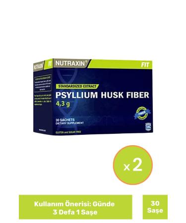 Nutraxin Psyllium Husk Fiber 30 Sachets X 2 Pieces