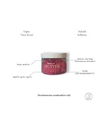 DAM Body Butter Thick Consistency Deep Body Moisturizing Balm (STRAWBERRY FLAVOR)