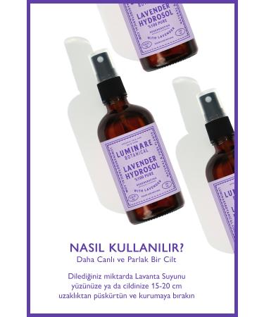 Luminare Botanical 0 Pure Lavender Water Hydrosol Tonic Oil-Free 100 ml - Buy Online on GoSupps.com