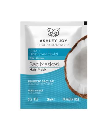 Ashley Joy Curly Hair Mask with Chia Seed and Coconut 30 ml - Buy Online on GoSupps.com