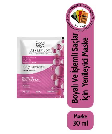 Ashley Joy Renewing Hair Care Mask with Collagen for Dyed and Treated Hair 30 ml