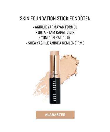 Bobbi Brown Skin Foundation Stick - Portable Moisturizing Stick Foundation 9g - Alabaster