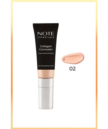 Note Cosmetics Collagen Concealer Spf 20 Collagen Containing Under Eye Concealer - 02 Medium Light - Buy Online on GoSupps.com