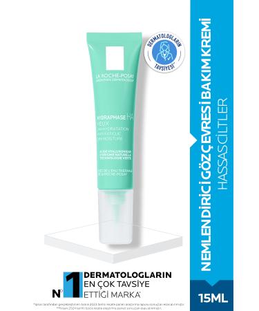 La Roche Posay Hydraphase Intense Yeux Moisturizing Eye Contour Care Cream 15 ml - For Sensitive Skin