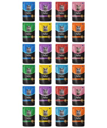 Reflex Mixed Sauce Cat Wet Food Cat Pouch 85 Gr X 24 Pieces