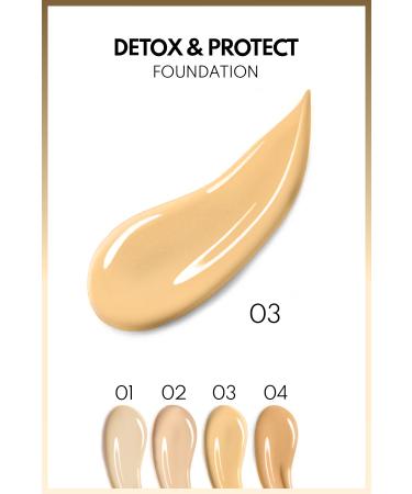 Note Cosmetics Detox & Protect Foundation Spf 15 Intensive Coverage Satin Finish Foundation - 03 Medium Beige - Buy Online on GoSupps.com