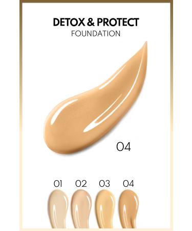 Note Cosmetics Detox & Protect Foundation Spf 15 Intensive Coverage Satin Finish Foundation - 04 Sand - Buy Online on GoSupps.com