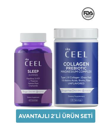 Vita Ceel 2'li Sleep Vitamin and Magnesium Complex Collagen Type 1 3