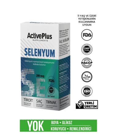 ActiveBee Supplements Selenium 60 Tablets - Powerful Antioxidant Protection and Immune Support