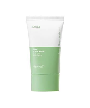 ANUA Airy Sun Cream SPF50+ PA++++ - Centella & Mugwort Anti-Dust Sunscreen 50ml