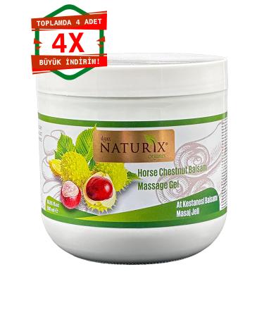 Naturix Horse Chestnut Massage Gel 500 ml 4-pack