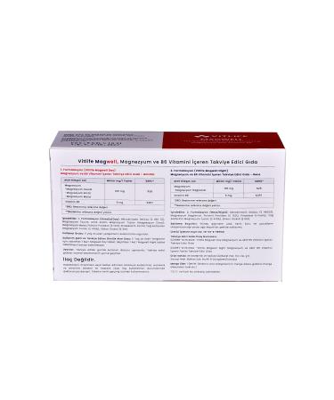 Vitlife Magwell Magnesium and Vitamin B6 Day&Night 60 Tablets - Buy Online on GoSupps.com