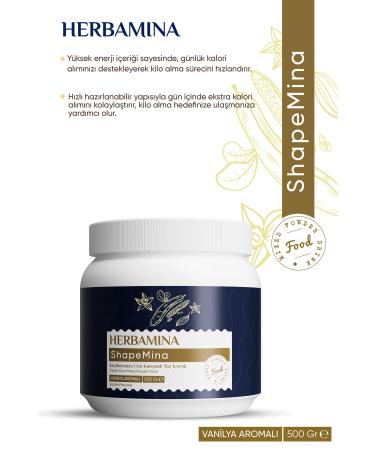 Herbamina Shapemina Carob Flour Powder Drink - Vanilla Flavored - Buy Online on GoSupps.com