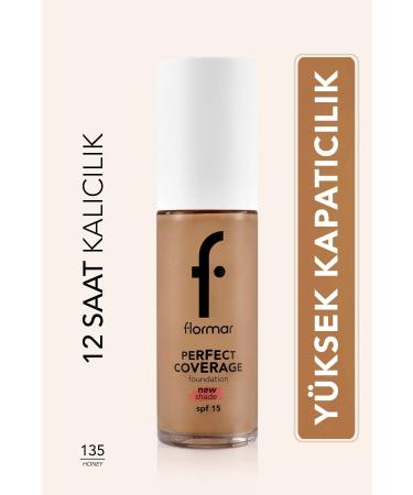 Flormar Perfect Coverage Intense Covering Smoothing Foundation (Warm Undertone) -135 HazelNTRLB 413