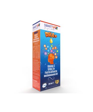 SMART UP Fish Oil B12 Containing Citicoline Dha Omega 3 and Phosphatidylserine (200 ml) - Buy Online on GoSupps.com