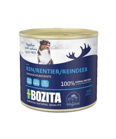 Bozita Grain-Free Reindeer Paste Adult Dog Canned Food 625gr